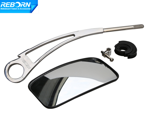 Reborn wakeboard mirror arm polished