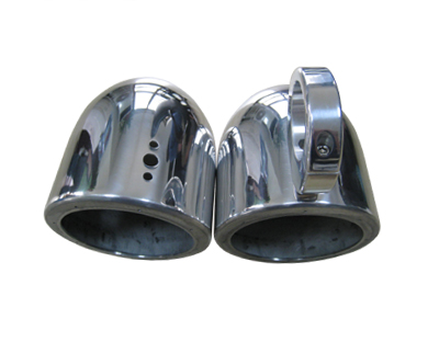 6 1/2in Aluminum Bullet Speaker Polished Pods In Pair 