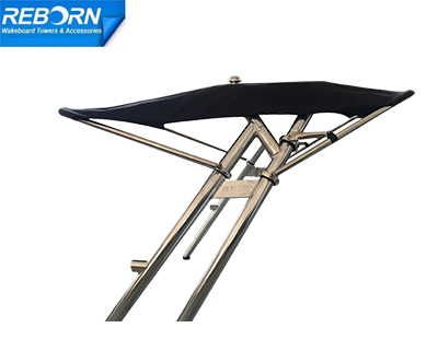 Reborn Pro3 Foldable Towder Bimini Black Canopy- 2200V