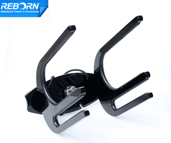 Reborn pro quick release wakeboard kneeboard combo rack glossy black