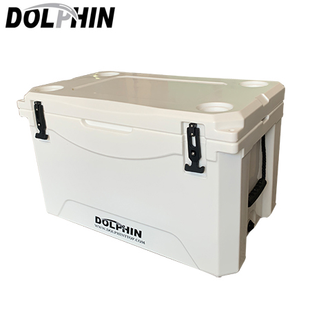 Dolphin OEM 85QT (80L) Marine Grade Fishing Cooler - White