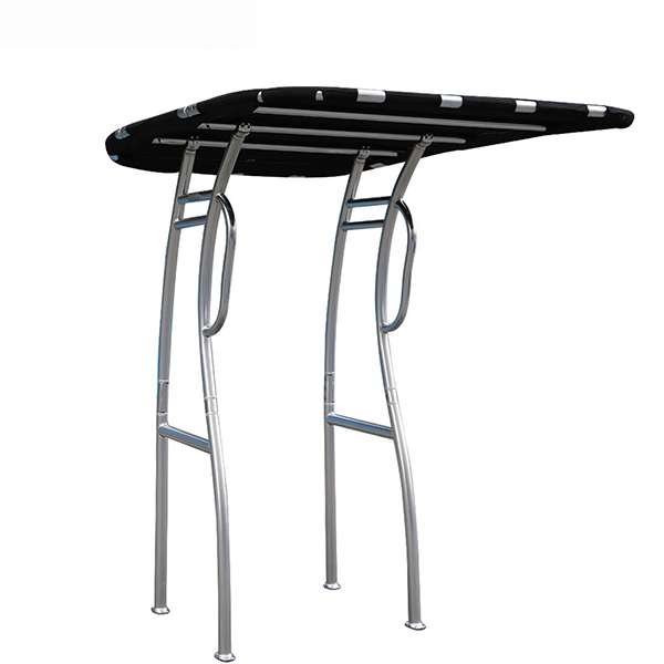 LT Pro2 Bimini T-Top Anodized Frame Black canopy plus quick release knobs + antenna bracket